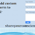 Add Blogger Contact Form in Contact Us page