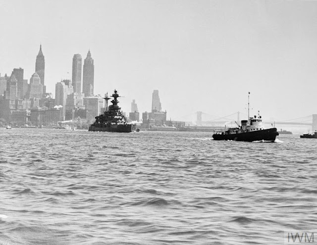 HMS Malaya in New York Harbor, 9 July 1941 worldwartwo.filminspector.com