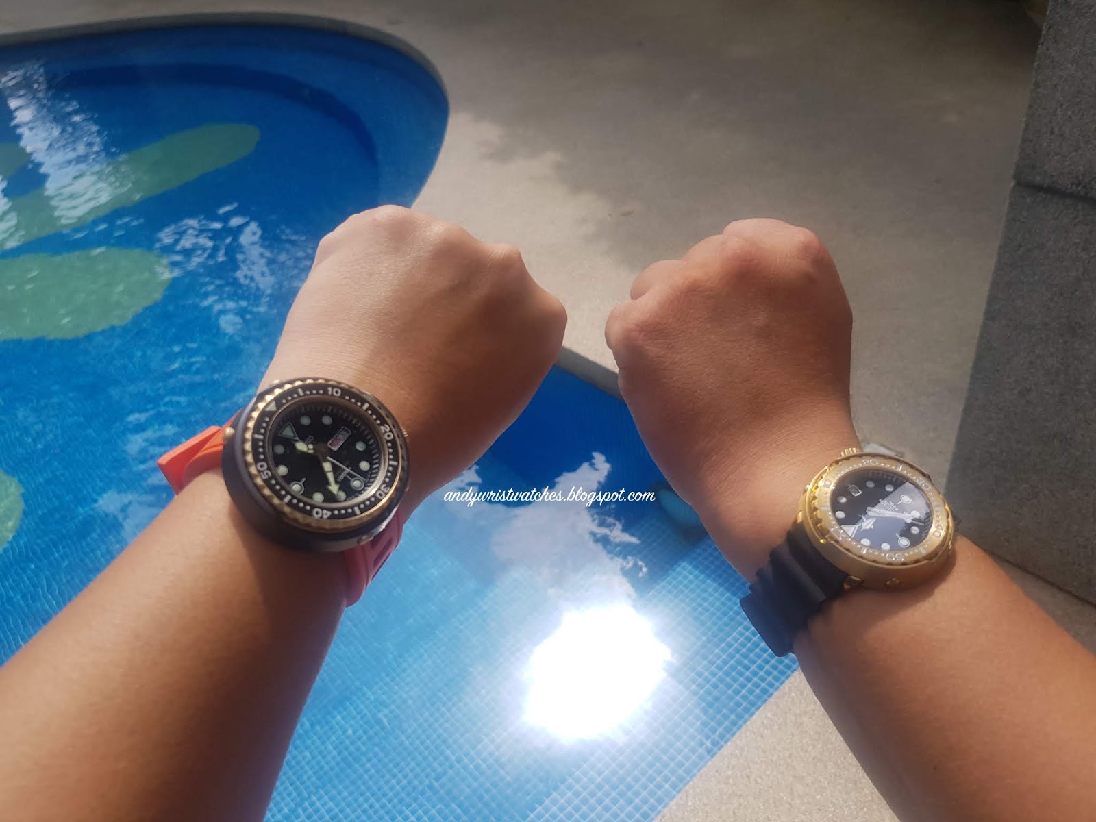 C-segment Wrist Watches: Seiko Sunday : Golden Tuna vs Bronze Tuna 