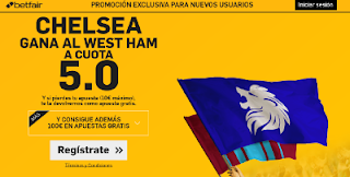 betfair Chelsea gana West Ham supercuota 5 Premier League 15 agosto betfair Chelsea gana West Ham supercuota 5 Premier League 15 agosto