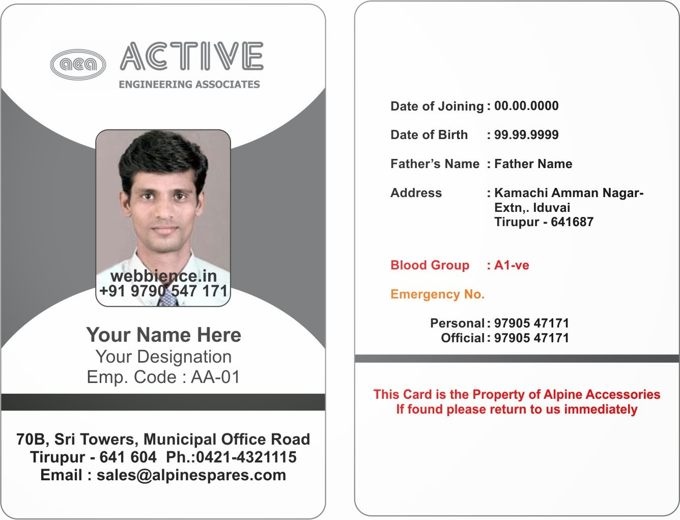template galleries employee id card templatres new 2014082c