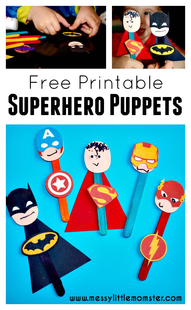 superhero-puppet-craft-with-free-printable-messy-little-monster