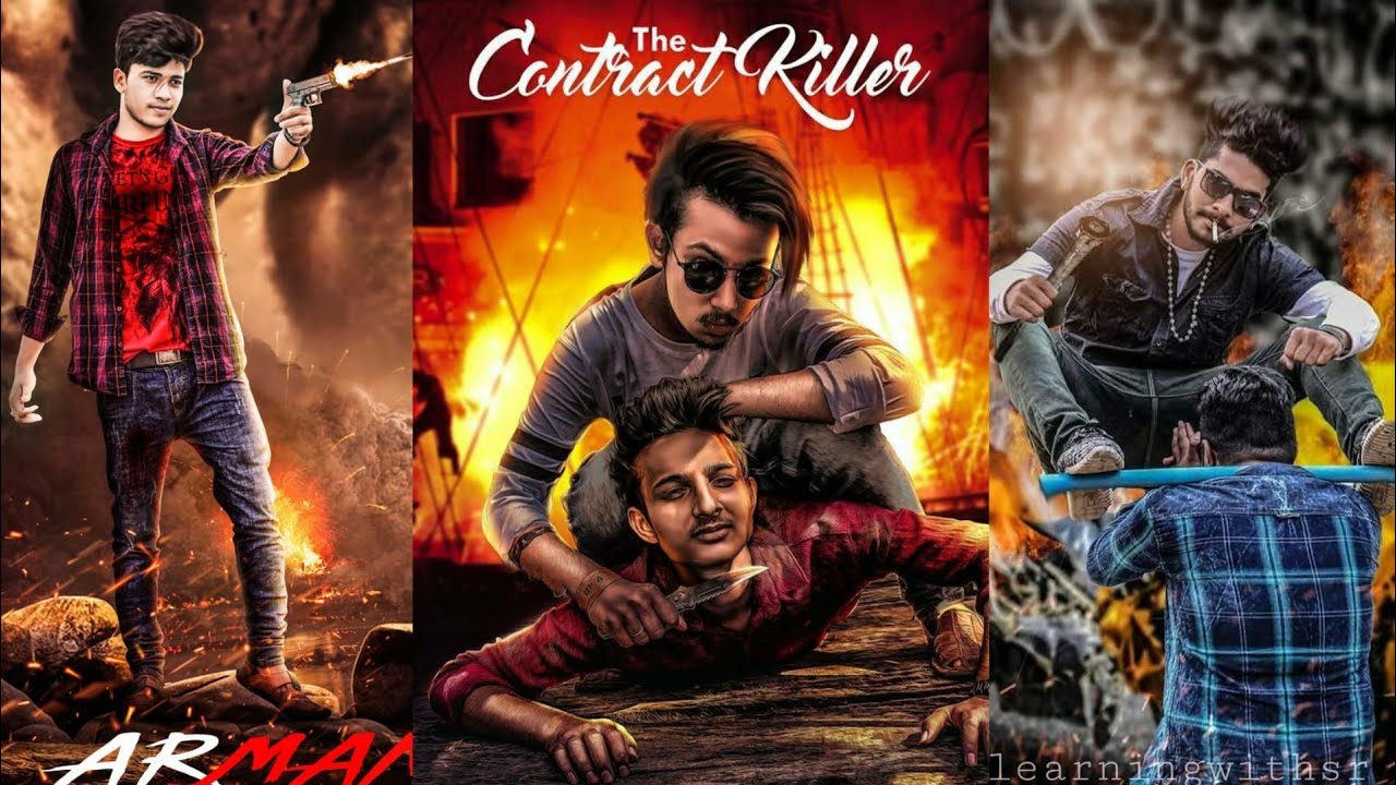 Contract killer photo editing picsart tutorial 2019 background download -  LEARNINGWITHSR