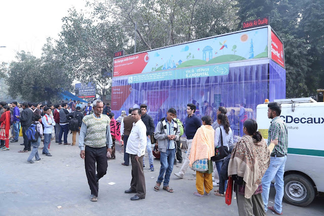VODAFONE LAUNCHES AIR PURIFYING BUS SHELTER AT SAFDARJUNG #besuper VODAFONE LAUNCHES AIR PURIFYING BUS SHELTER AT SAFDARJUNG #besuper