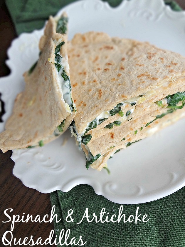 Spinach & Artichoke Quesadillas