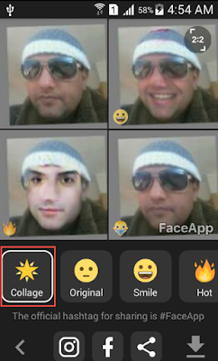 تطبيق لتغيير الوجوه وإضافة إبتسامات وتعبيرات عليها للهواتف الذكية FaceApp 