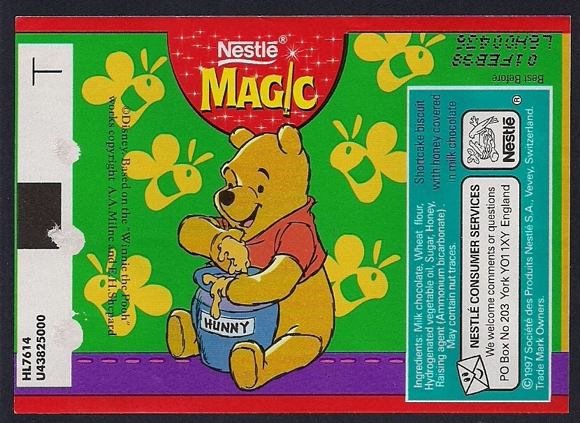 Nestlé Chocolate Wrappers!: Magic (Winnie the Pooh)