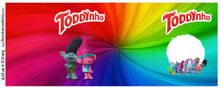 Trolls: Etiquetas para Candy Bar para Imprimir Gratis. Etiquetas de Trolls para imprimir gratis.