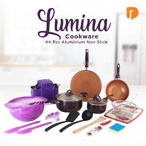 Lumina Cookware Aluminium Non Stick (Set of 44)