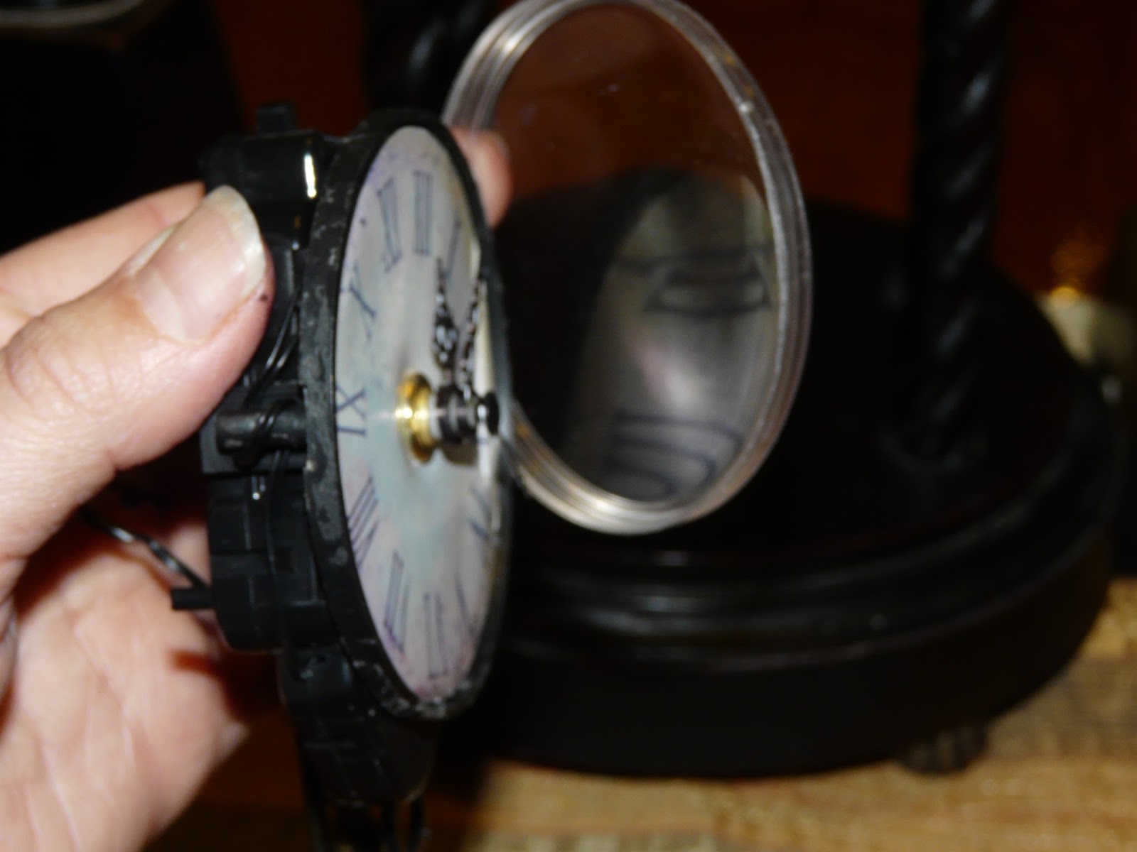 The "Secret" is Gratitude Replacing Clock Mechanism on Battery