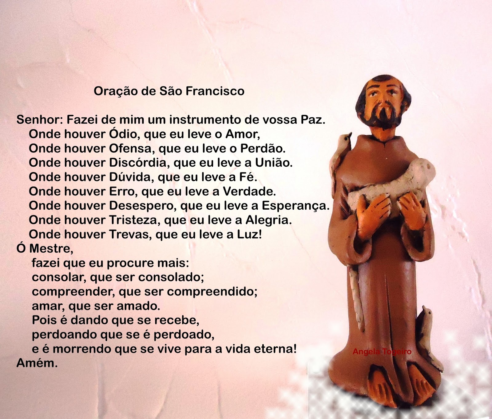 Oração De São Francisco De Assis Letra