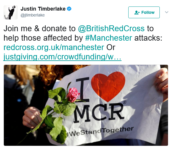 2aa Eminem And Justin Timberlake help raise over $2.3 Million for Manchester bomb victims
