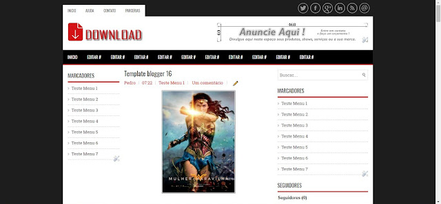 Blogger Template 3 Colunas