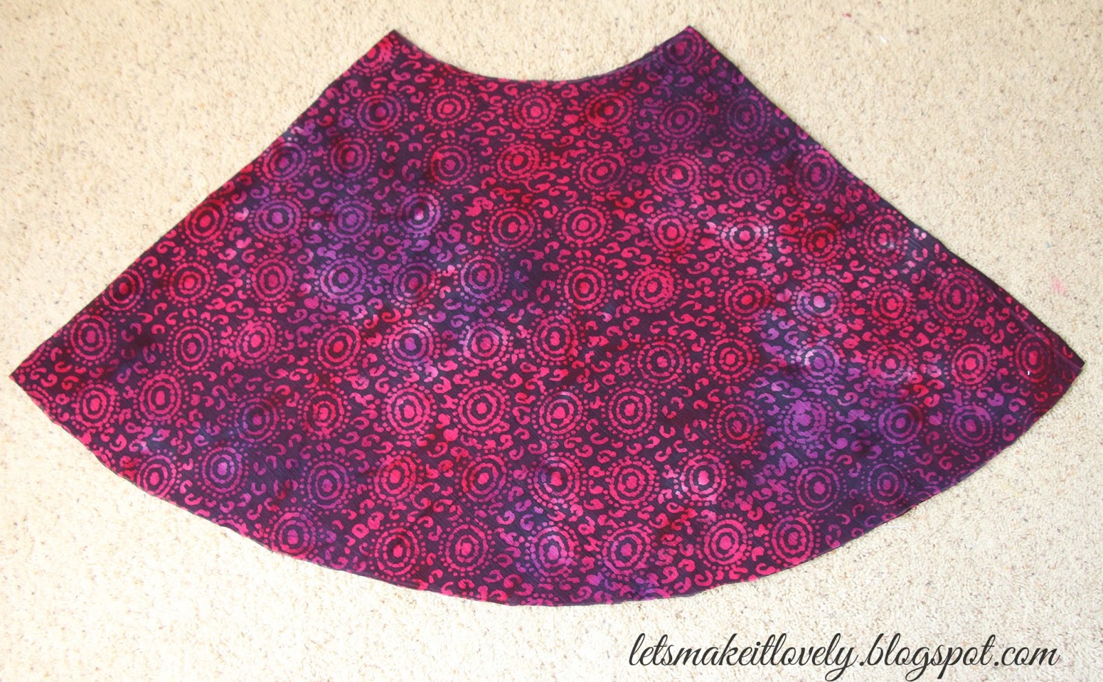 Let's make it lovely Sew a Simple Summer Skirt