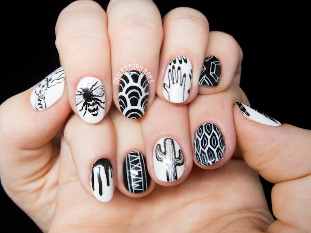 personalized black and white freehand