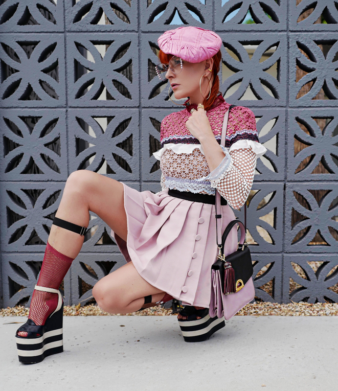 The wardrobe of Ms. B: Candy cane