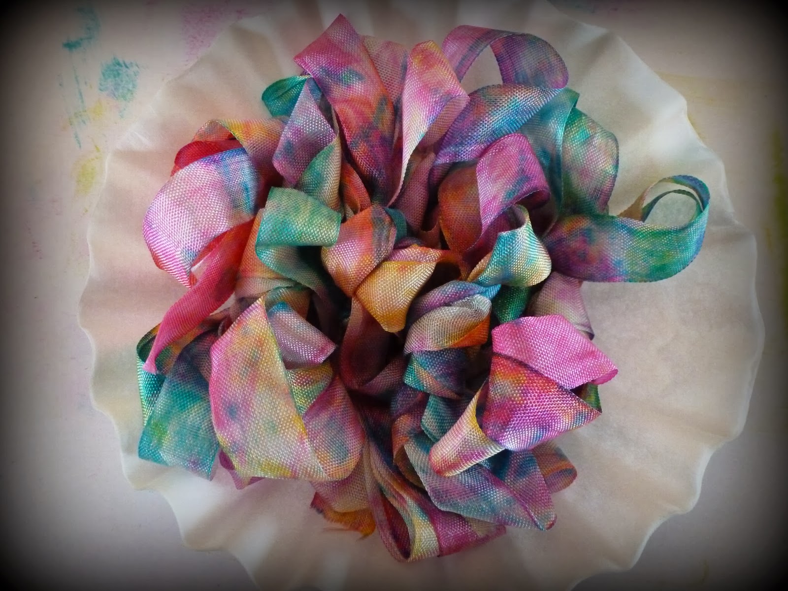 Mitralee Tie Dye Ribbon Tutorial