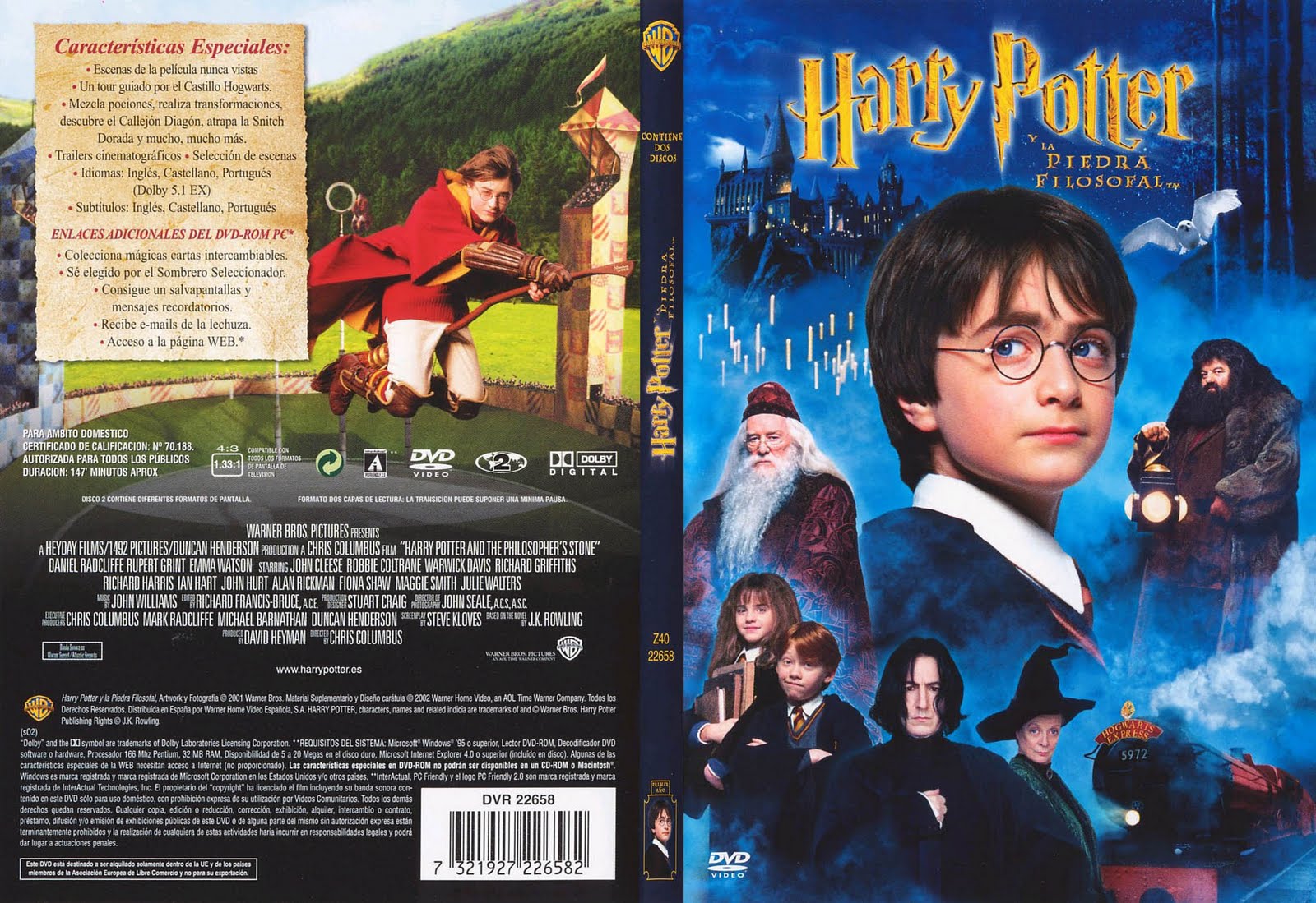 Harry Potter 1 La Piedra Filosofal [DVD Full] [Audio 