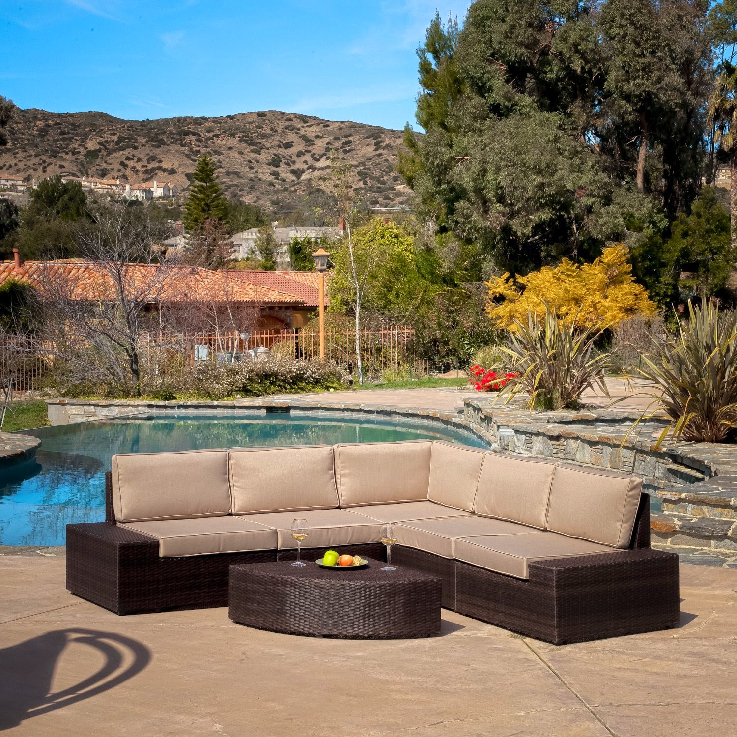Best Selling Say Brook PE Wicker Sofa Set Best Selling Say Brook PE Wicker Sofa Set