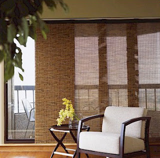 Sliding Bamboo Window Panels Curtains