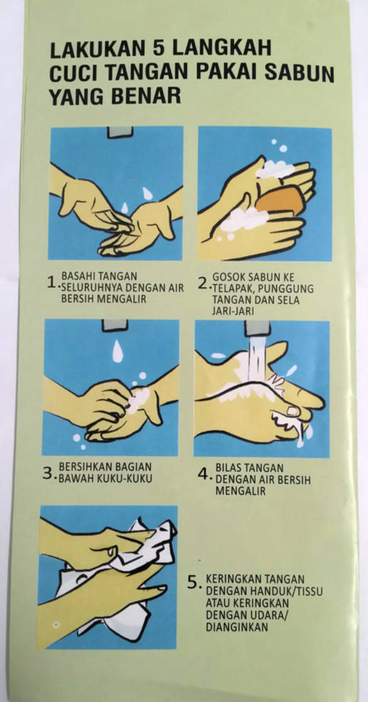 Gerakan Cuci Tangan Pakai Sabun Ctps 5 Langkah Gambar