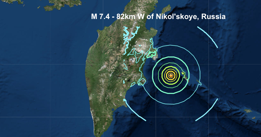 Earthquake today russia tsunami warning