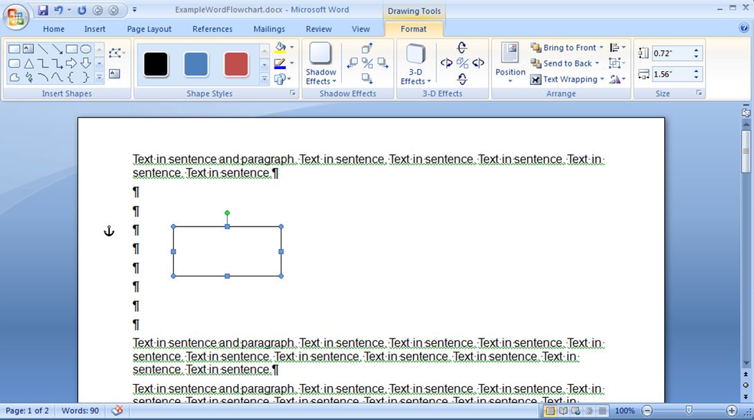 How To Insert Process Flow Chart In Word