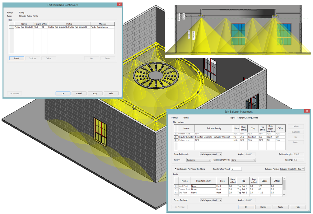 Revit Recess Revit LED Striplights