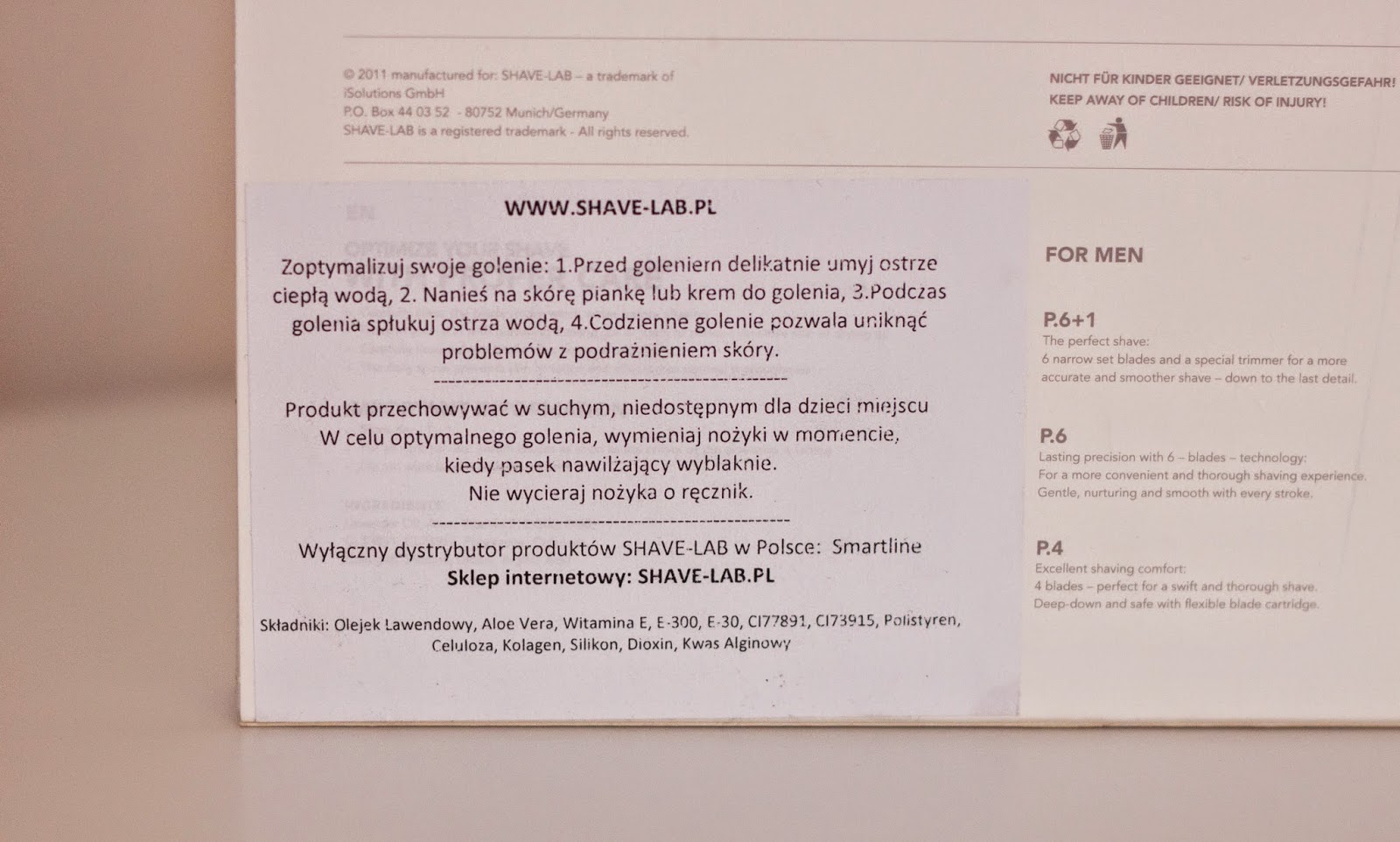 Make(me)up Shave Lab Zero maszynka do golenia.