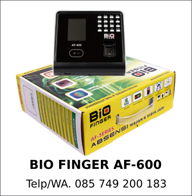 Spesialis Mesin Sidik Jari Bio Finger AF-600 Original Spesialis Mesin Sidik Jari Bio Finger AF-600 Original
