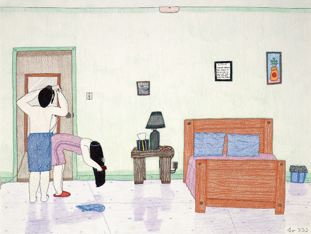 Annie Pootoogook, “Morning Routine”, 2003 © Annie Pootoogook