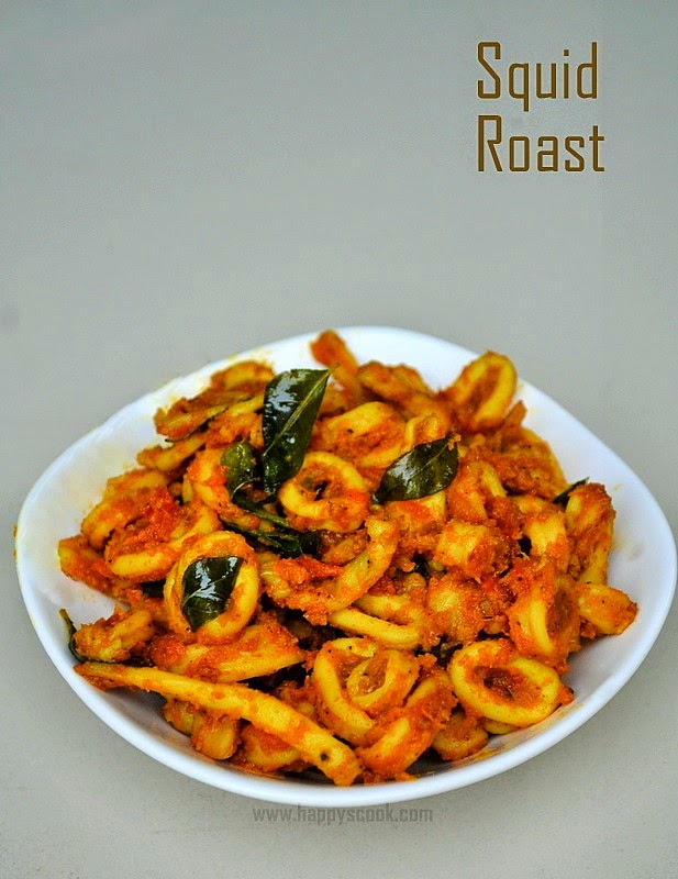 Squid Roast Kerala Kanava Roast (Calamari / Koonthal Roast) Happy
