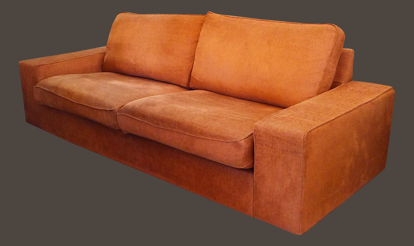 Uhuru Furniture & Collectibles Rust Sofa that can be taken apart