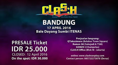 Pesan Tiket Clash Bandung Japbandung-Asia.blogspot.com