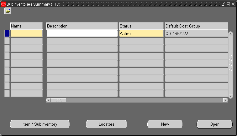 Oracle SCM Functional: Oracle Inventory - Steps to define Subinventory