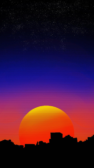 sunset vaporwave