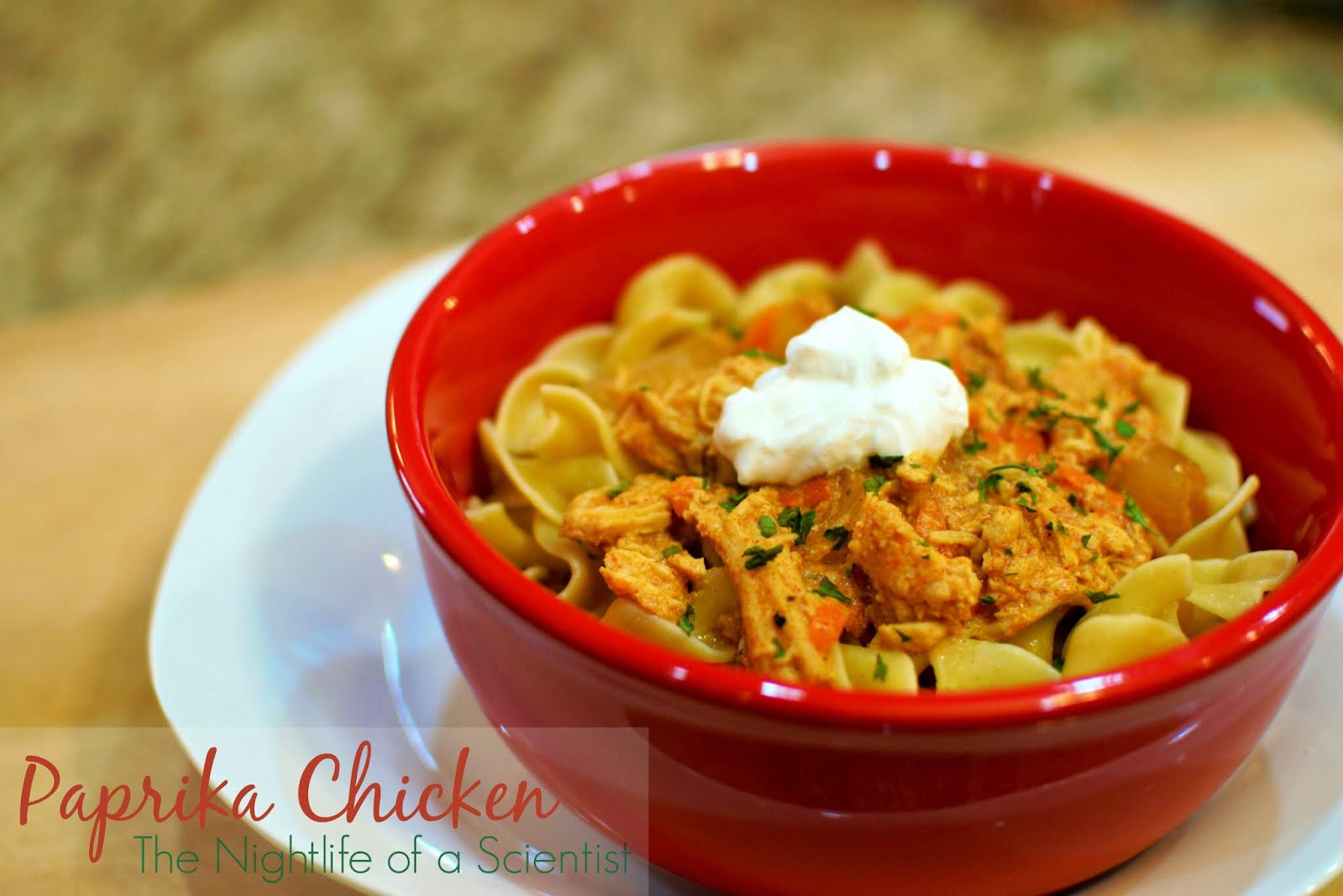 The Night Life of a Scientist Paprika Chicken (Slow Cooker)