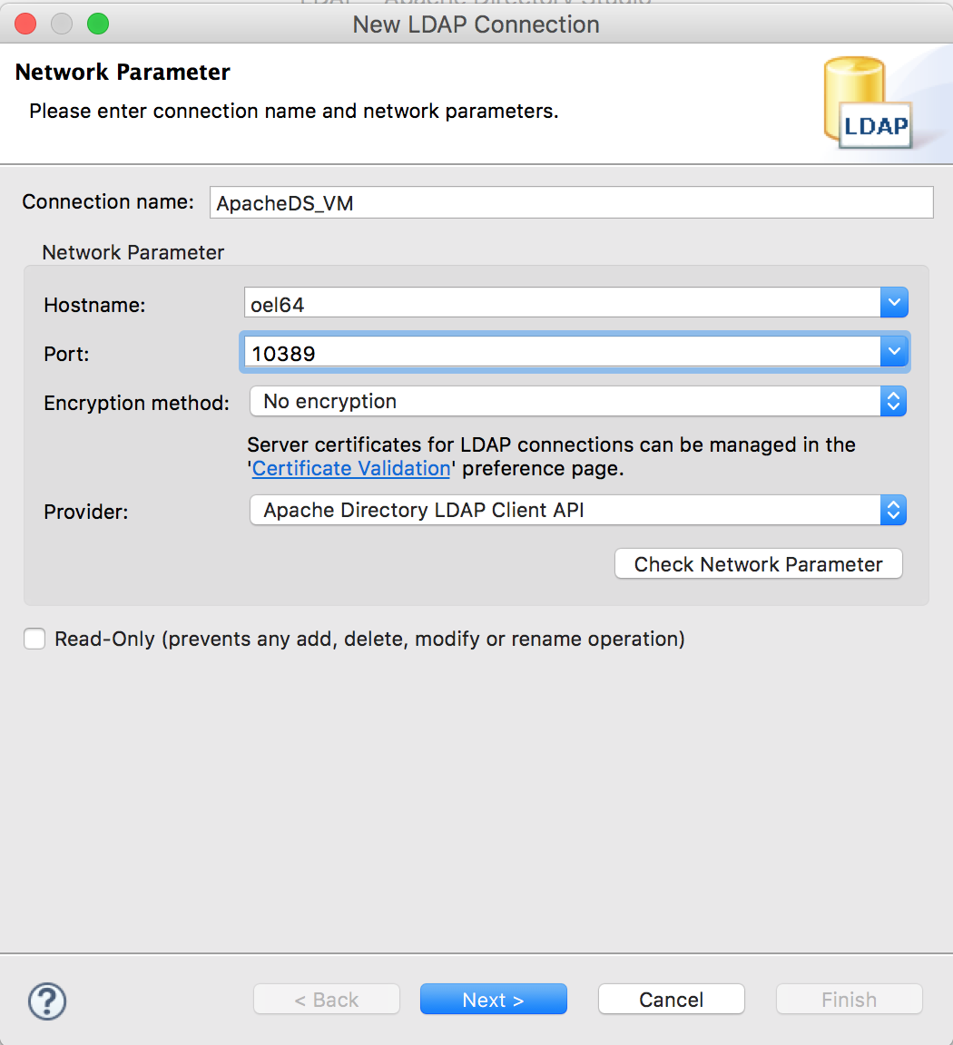 apache directory studio mac configuration