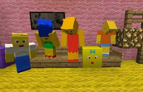 Video : Minecraft : ザ・シンプソンズ ! !