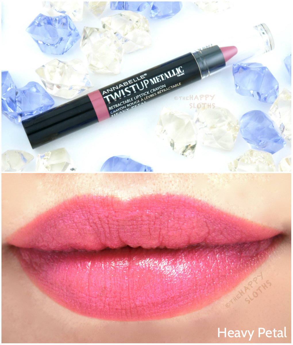 Annabelle TwistUp Metallic Retractable Lipstick Crayon: Review and ...
