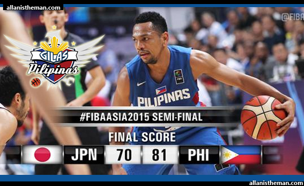 Gilas Pilipinas downs Japan, 81-70 to reach FIBA Asia 2015 Finals (VIDEO)