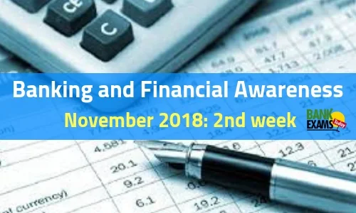 Banking and Financial Awareness November: 2nd week 