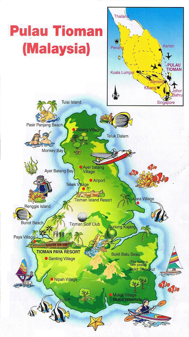 Peta Pulau Tioman