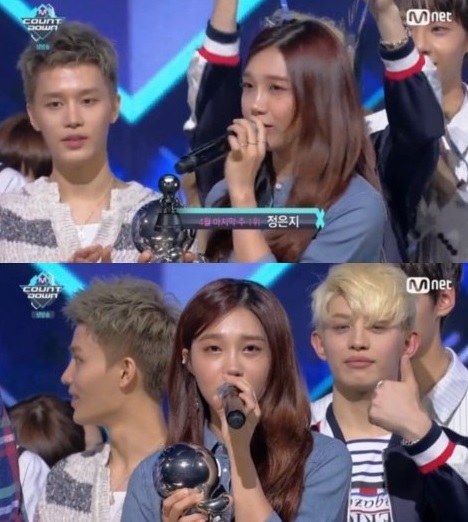 160428 Eunji Wins First Place On M! Countdown | Daily K Pop News