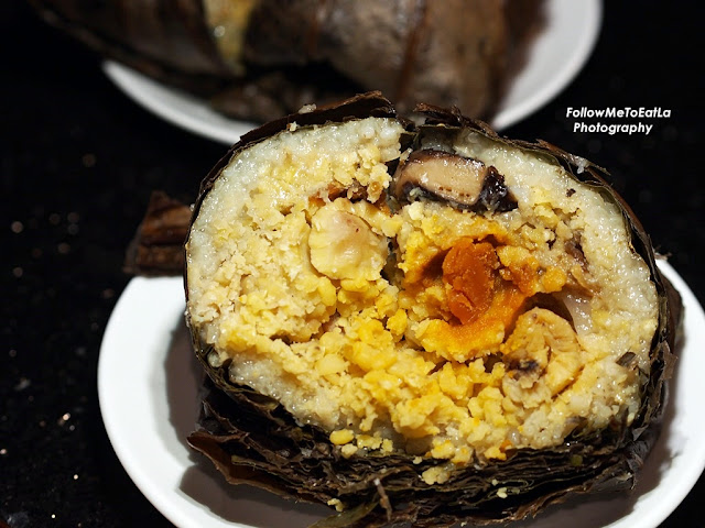 Traditional Steamed Duck and Chestnut Glutinous Rice Dumpling 