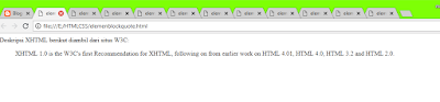 Struktur DOKUMEN HTML5 #4 : ELEMEN-ELEMEN FRASE elemen <blockquote>