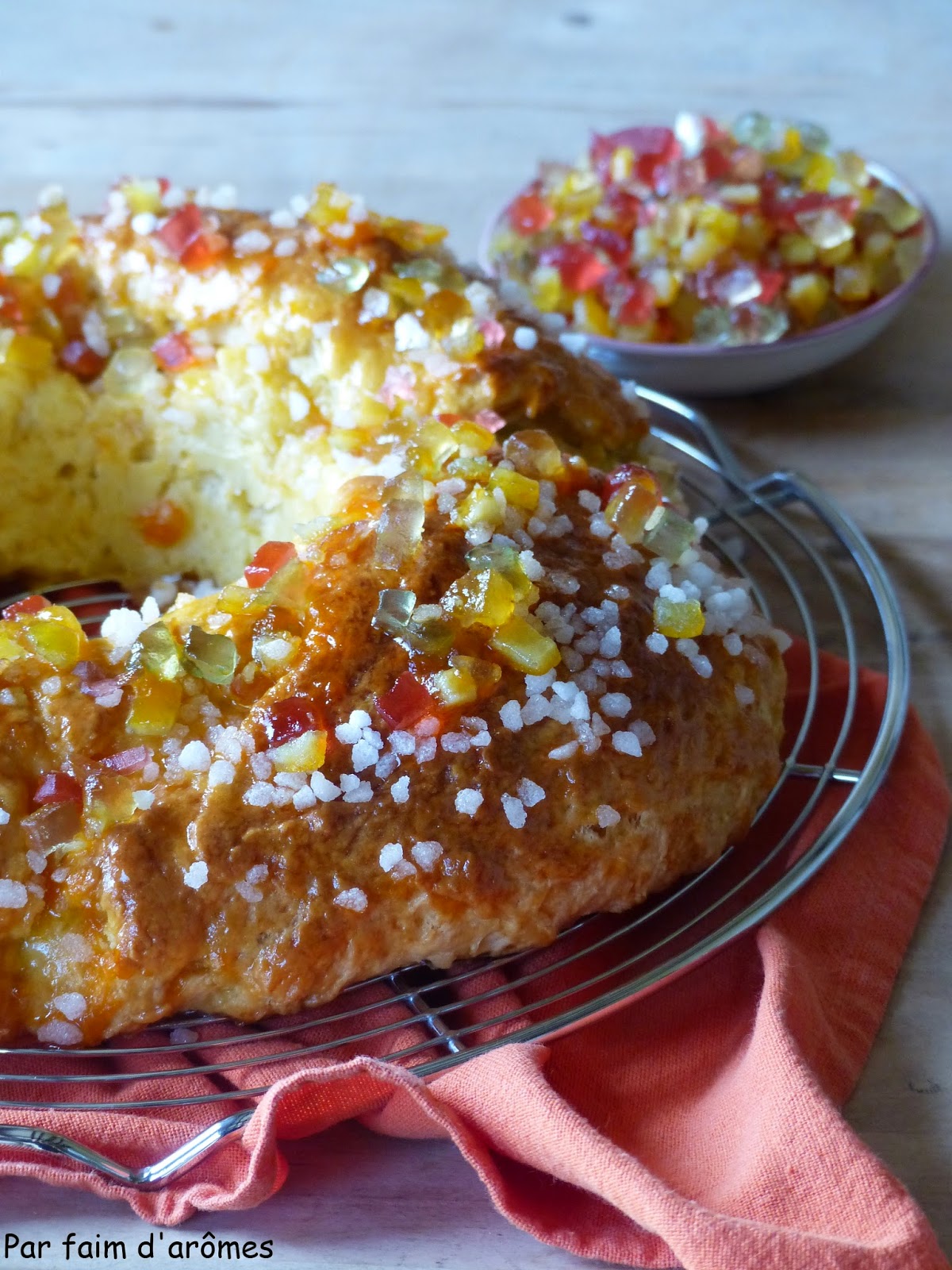 Par faim d'arômes Brioche des rois aux fruits confits