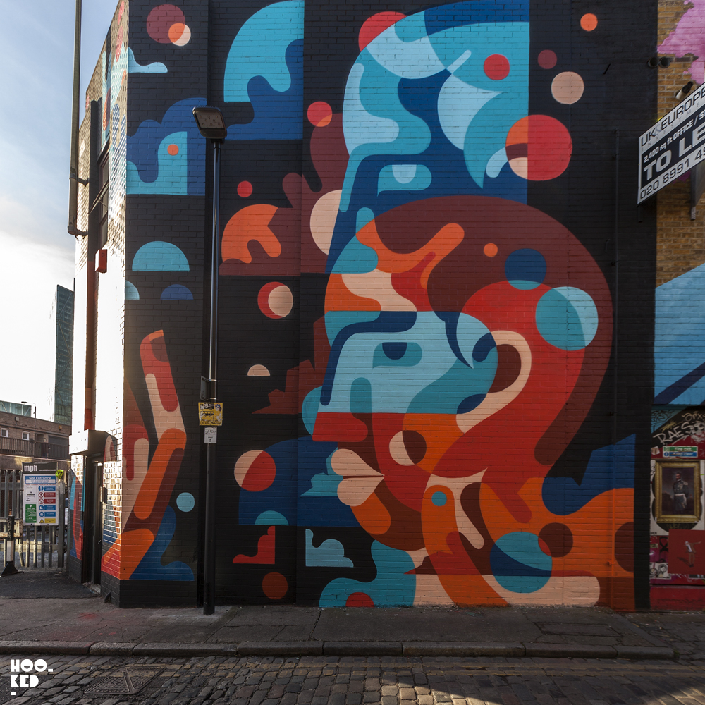 Union Jack Mural on London's Chance Street by artist James Reka Union Jack Mural on London's Chance Street by artist James Reka