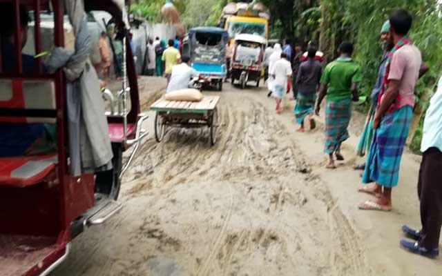 Dewanganj sanandabari road worn দেওয়ানগঞ্জ -সানন্দবাড়ি সড়কের বেহাল দশা
