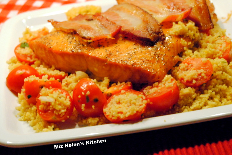 Salmon With Bacon and Balsamic Vinaigrette